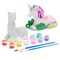 Unicorn and Llama Ceramic Painting Kit for Kids with 3ml Paint Pod Strips, 2 Brushes and 2 Figures